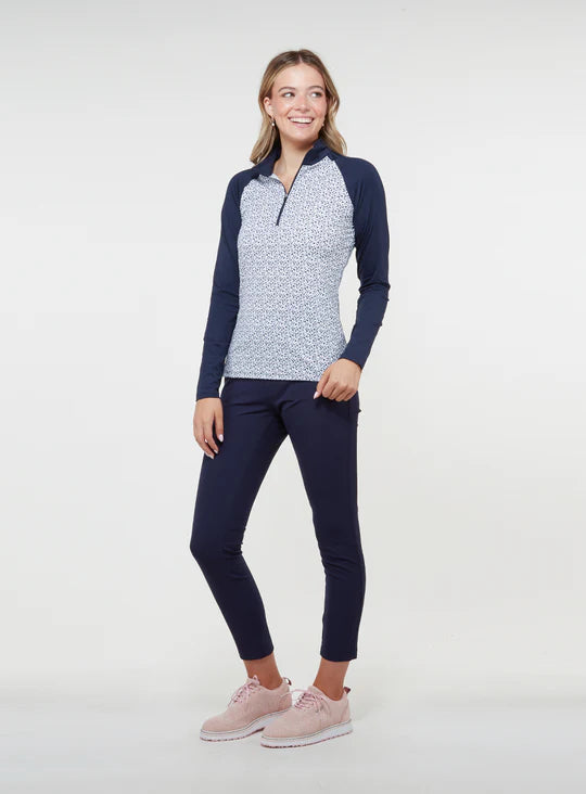Daizee Quarter Zip - New Indigo