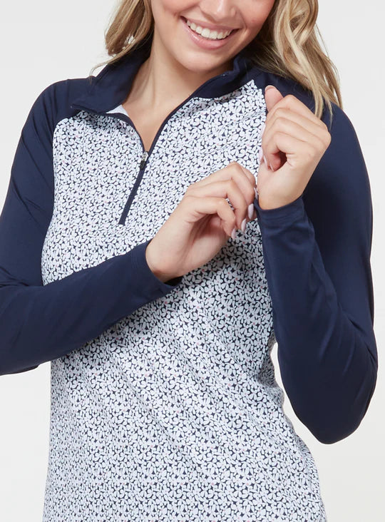 Daizee Quarter Zip - New Indigo