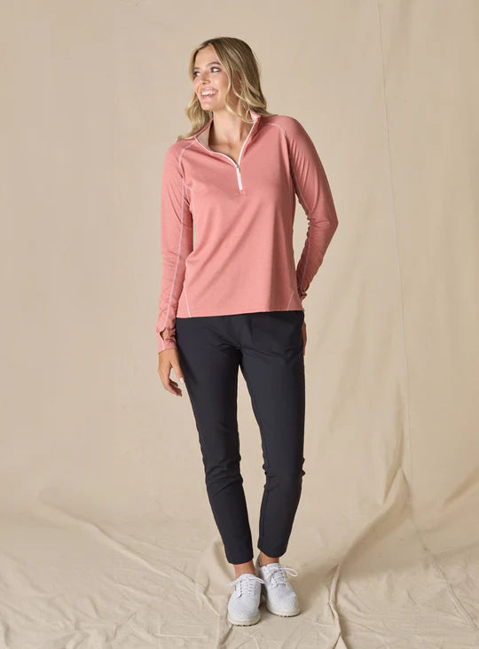 Anza Quarter Zip - Cedar