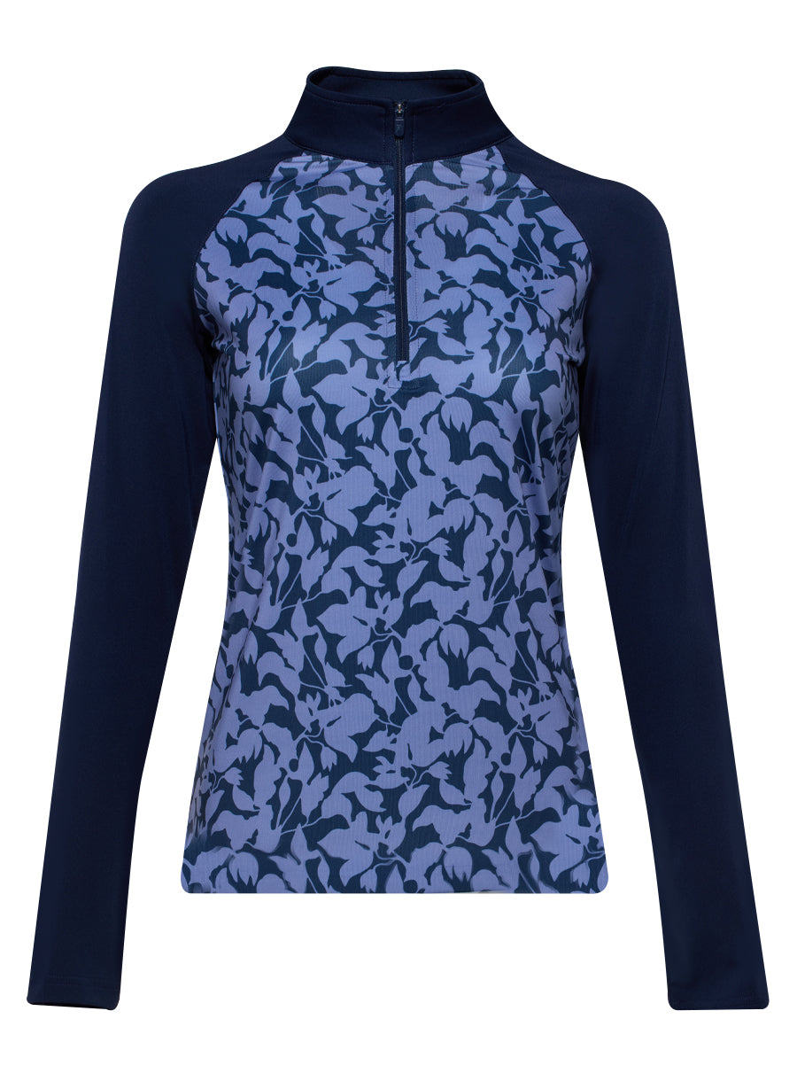 Mabel Quarter Zip - New Indigo