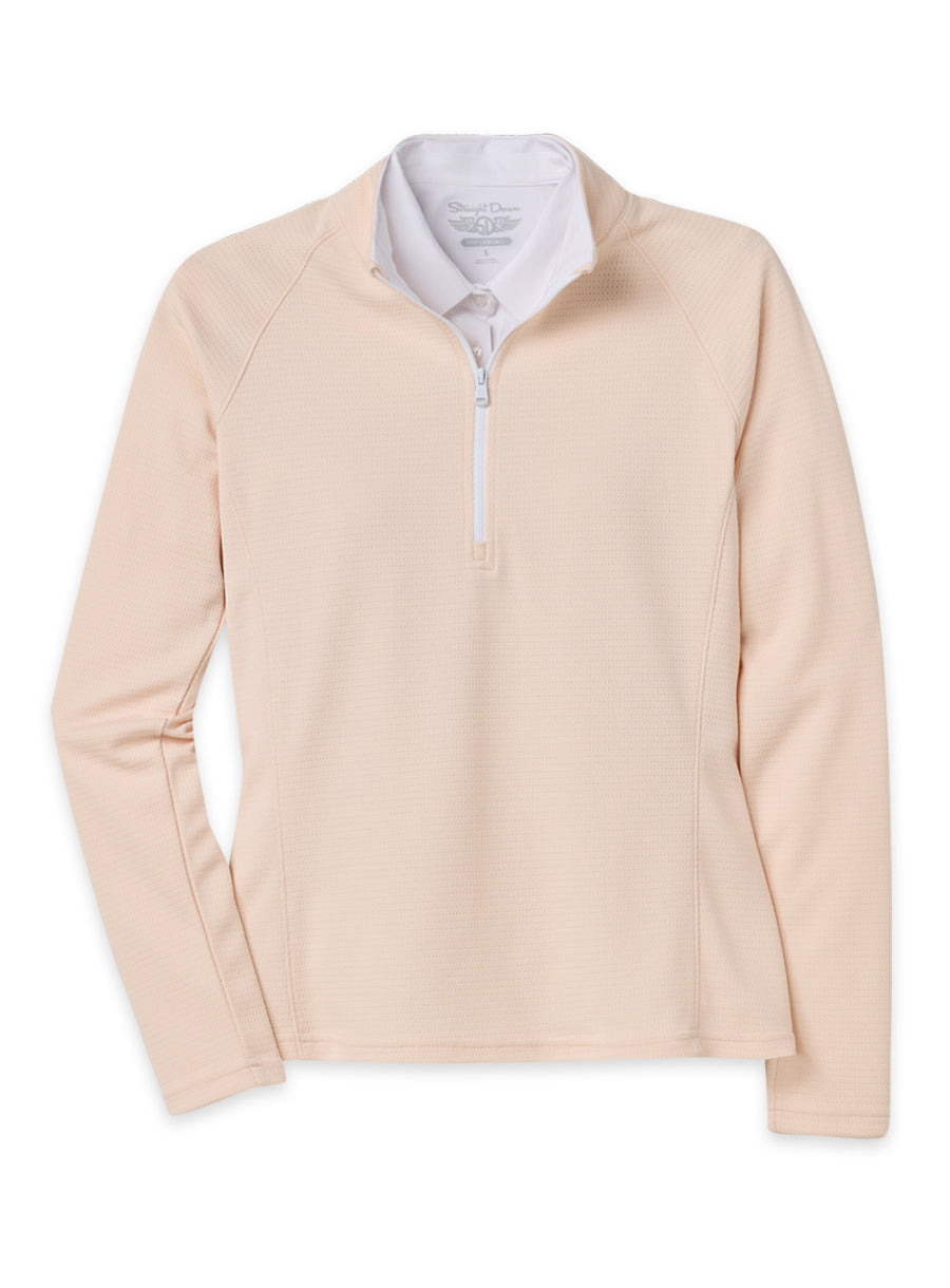 Ellen Quarter Zip - Peche