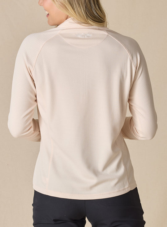 Ellen Quarter Zip - Peche