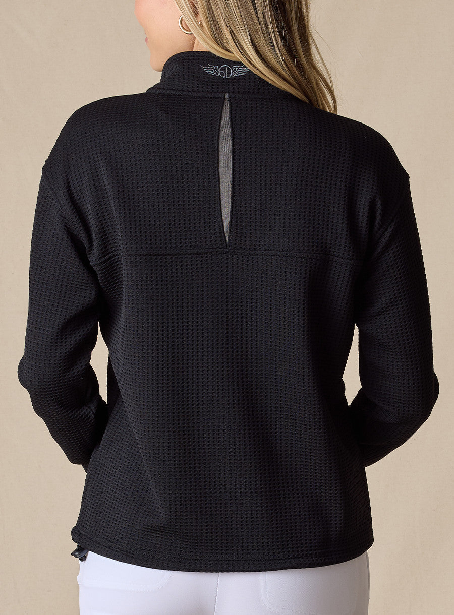 Opal Half Zip - Black