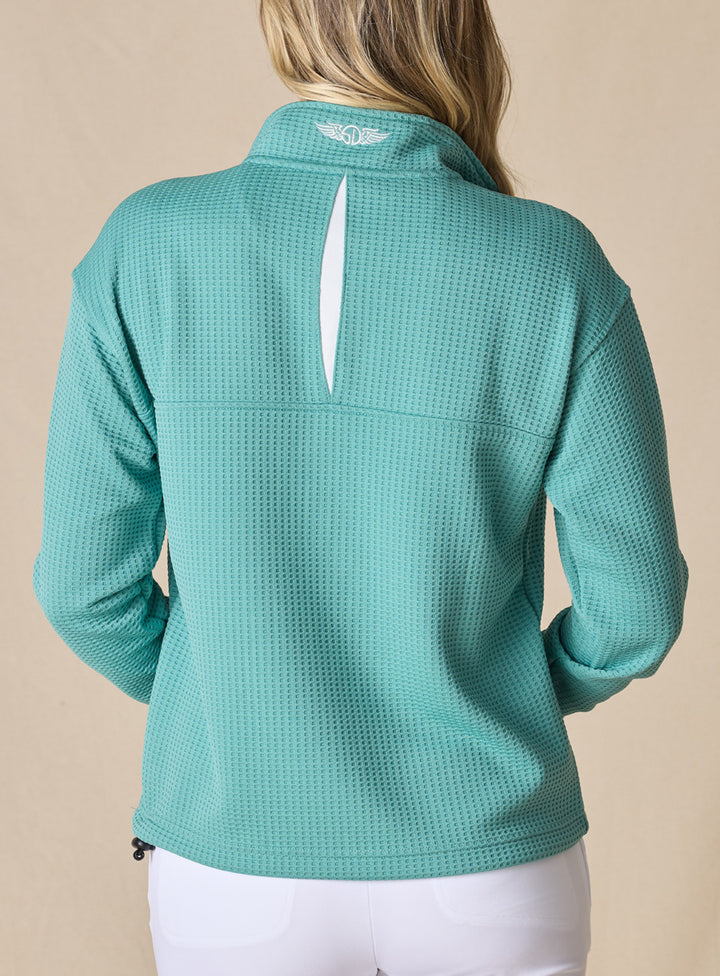 Opal Half Zip - Sea Green