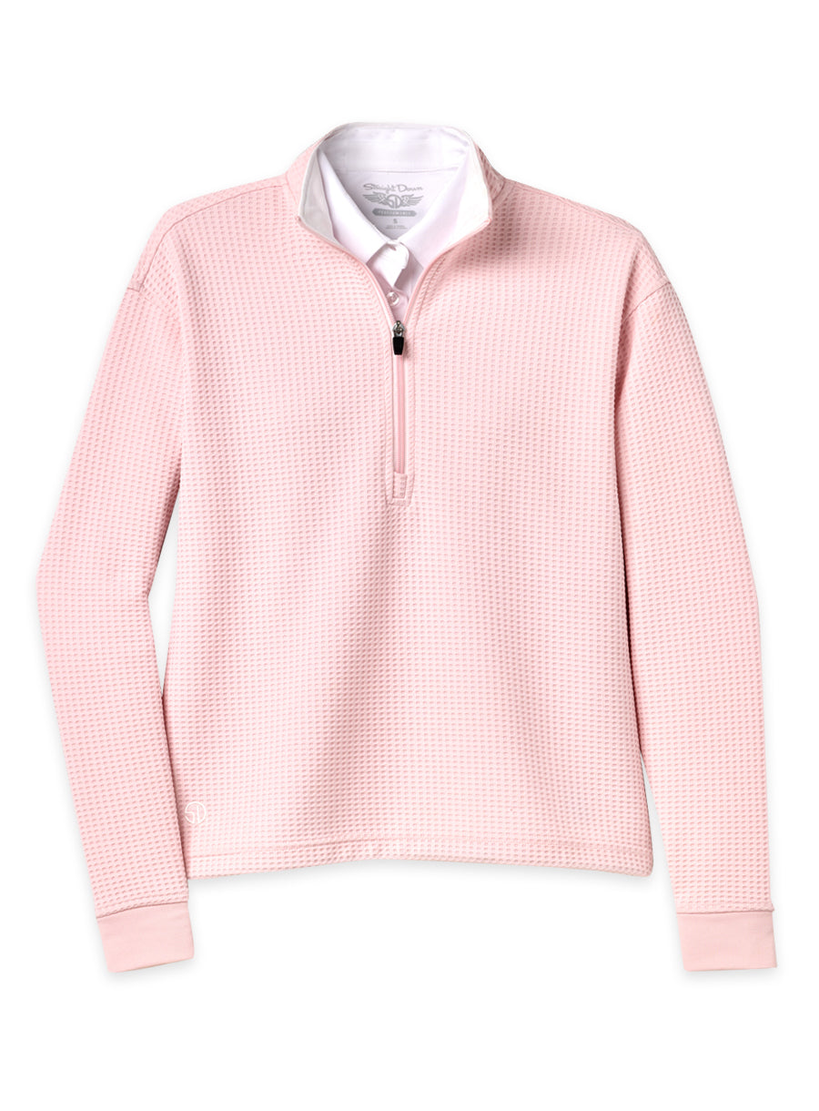 Opal Half Zip - Soft Pink