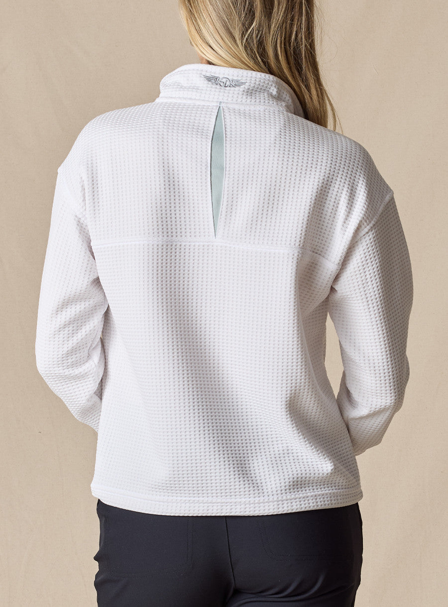 Opal Half Zip - White