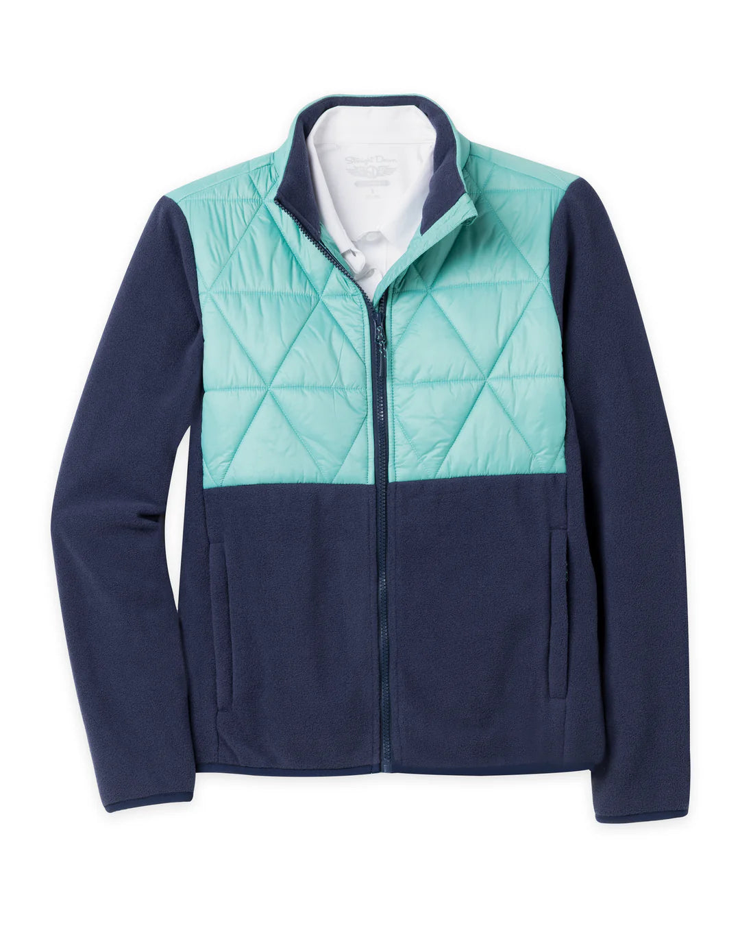 Laurel Hybrid Fleece Jacket - Sea Green New Indigo