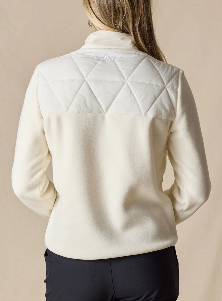 Laurel Hybrid Fleece Jacket - Cream