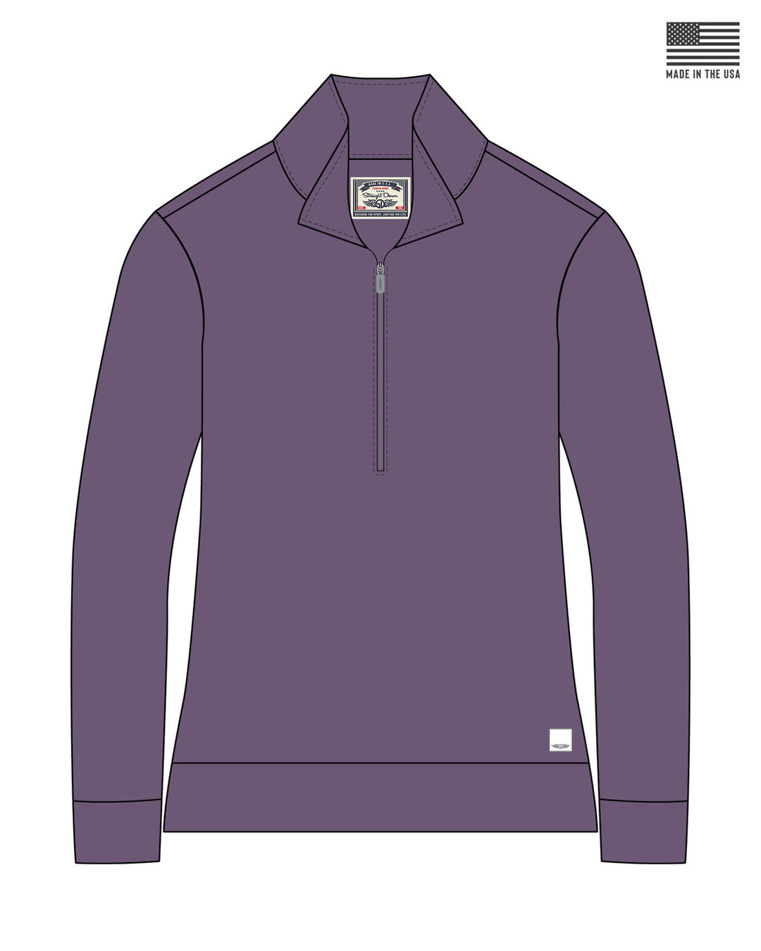 Hills Quarter Zip - Grape