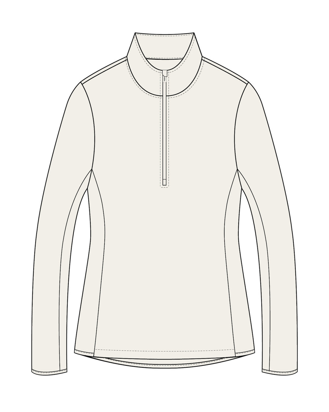 Lorna Half Zip - Coconut