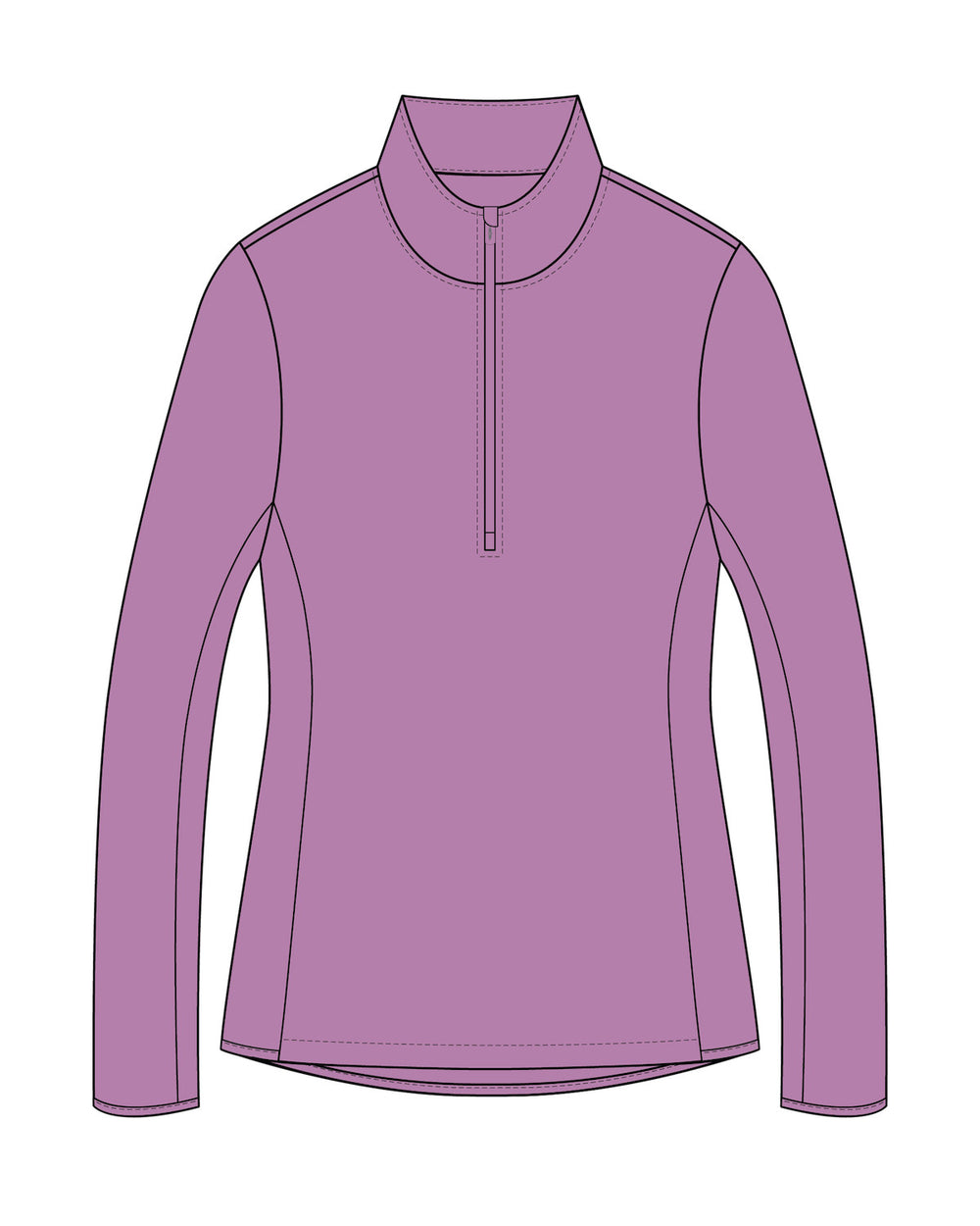 Lorna Half Zip - Fuchsia