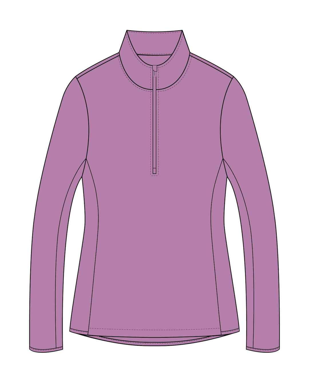 Lorna Half Zip - Fuchsia