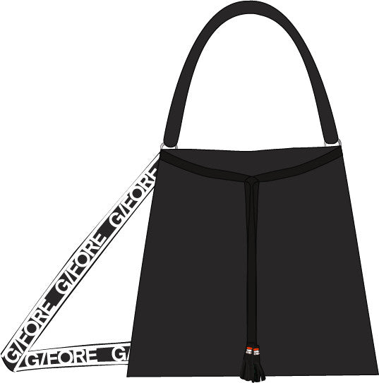 Suede Cart Bucket Bag - Onyx