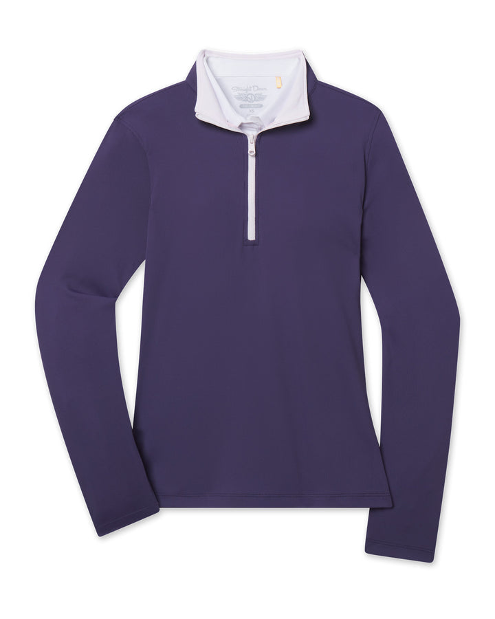 Skyler Quarter Zip - Blackcurrant