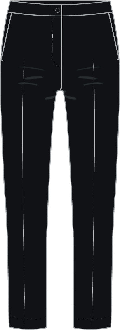 Ponte Slim Fit Trouser - Onyx