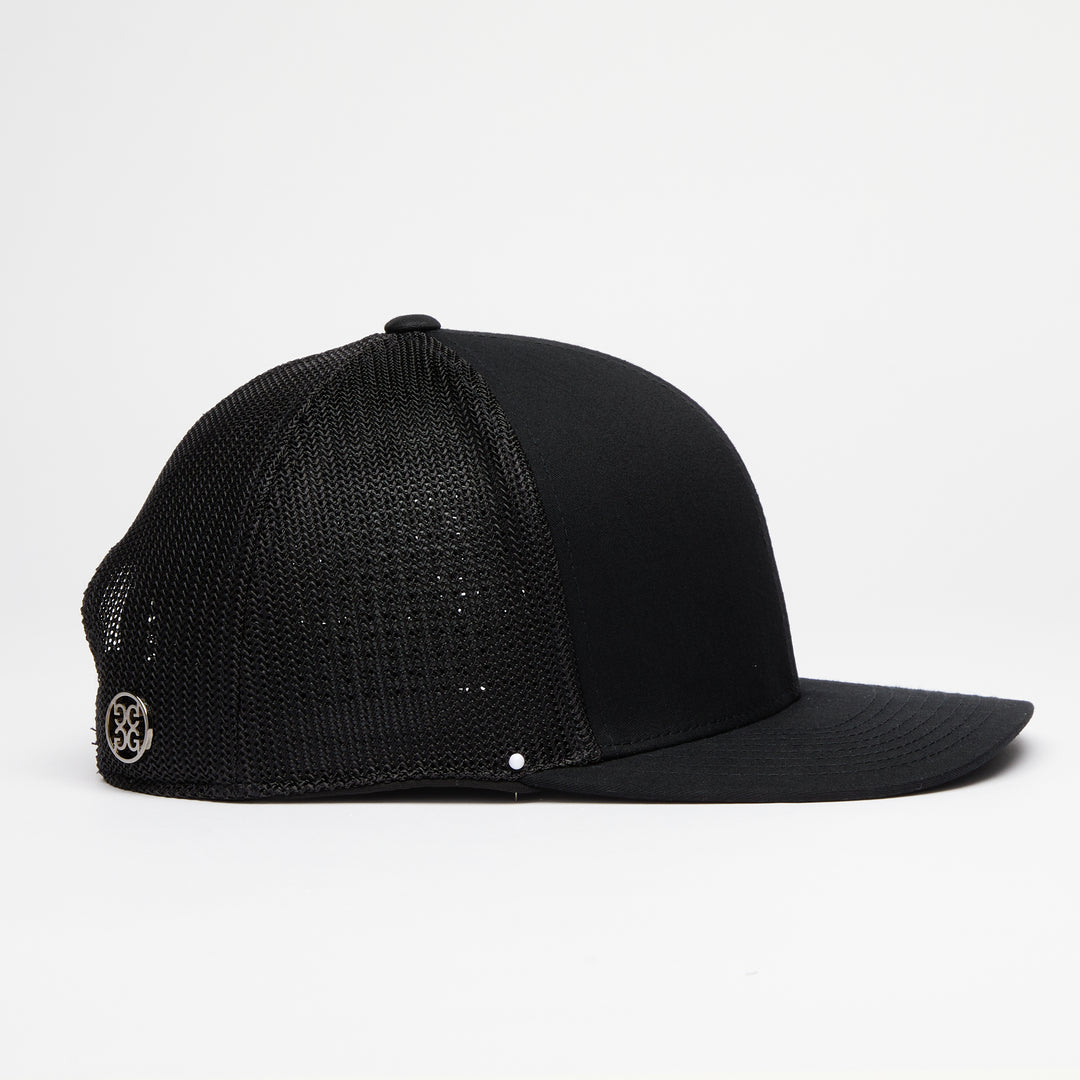 Quick Turn Cotton Twill Trucker Hat - Onyx
