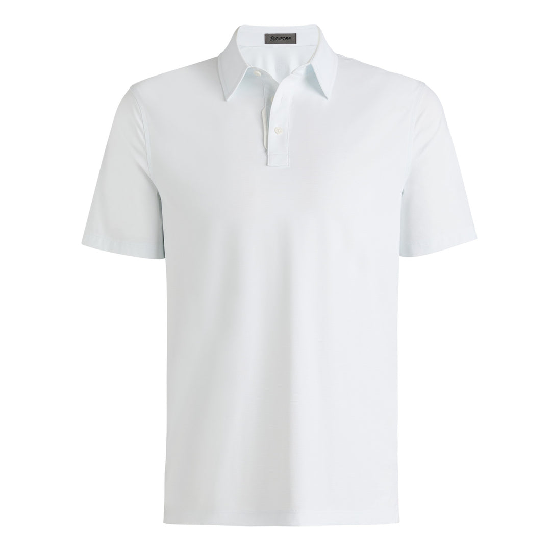 Fine Stretch Jacquard Polo - Baja