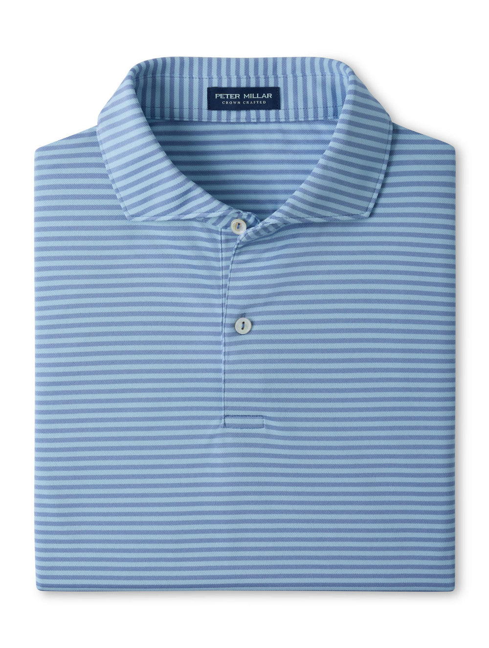 Verse Performance Mesh Polo - Edwin Spread Collar - Windy Blue / Blue Frost