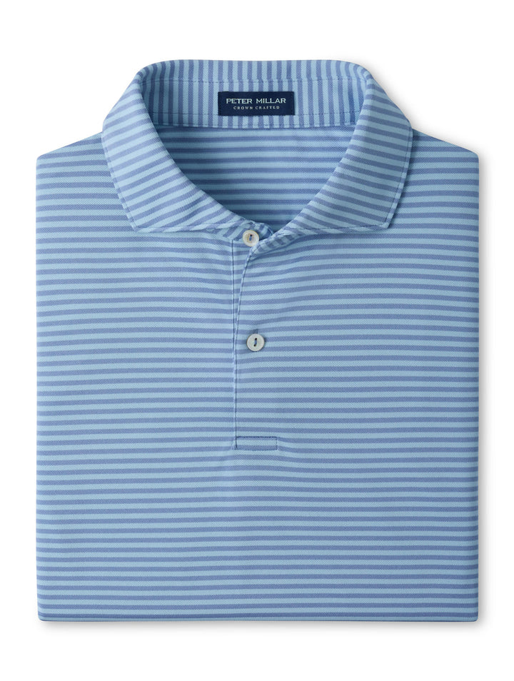 Verse Performance Mesh Polo - Edwin Spread Collar - Windy Blue / Blue Frost