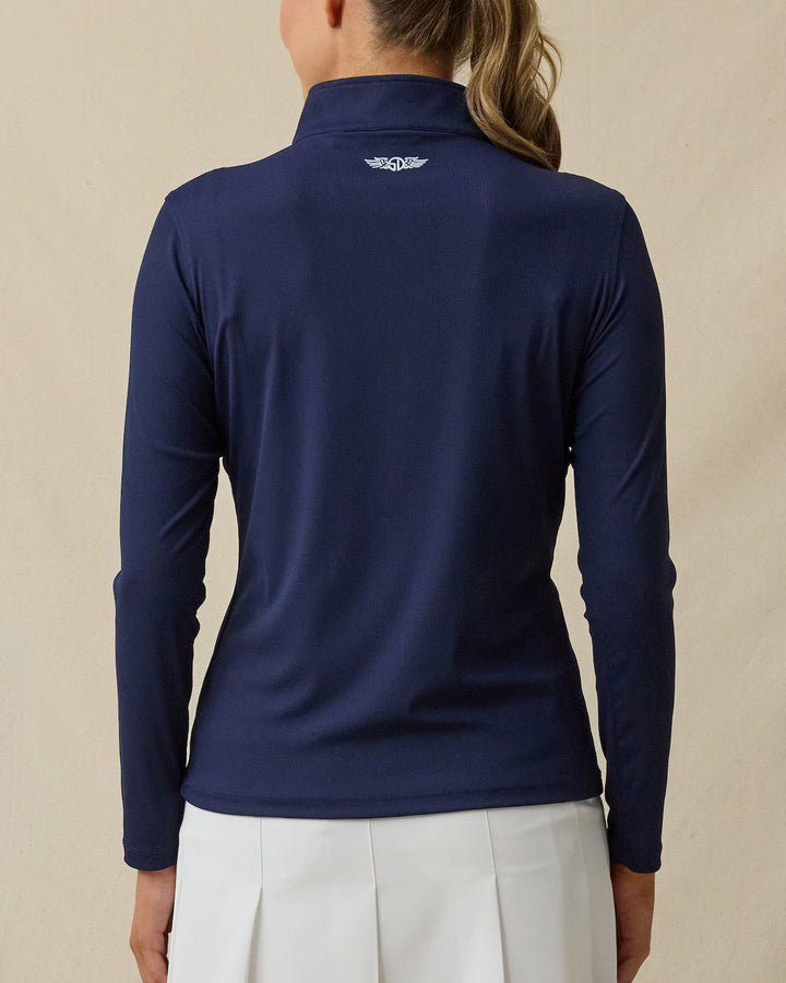 Skyler Quarter Zip - New Indigo