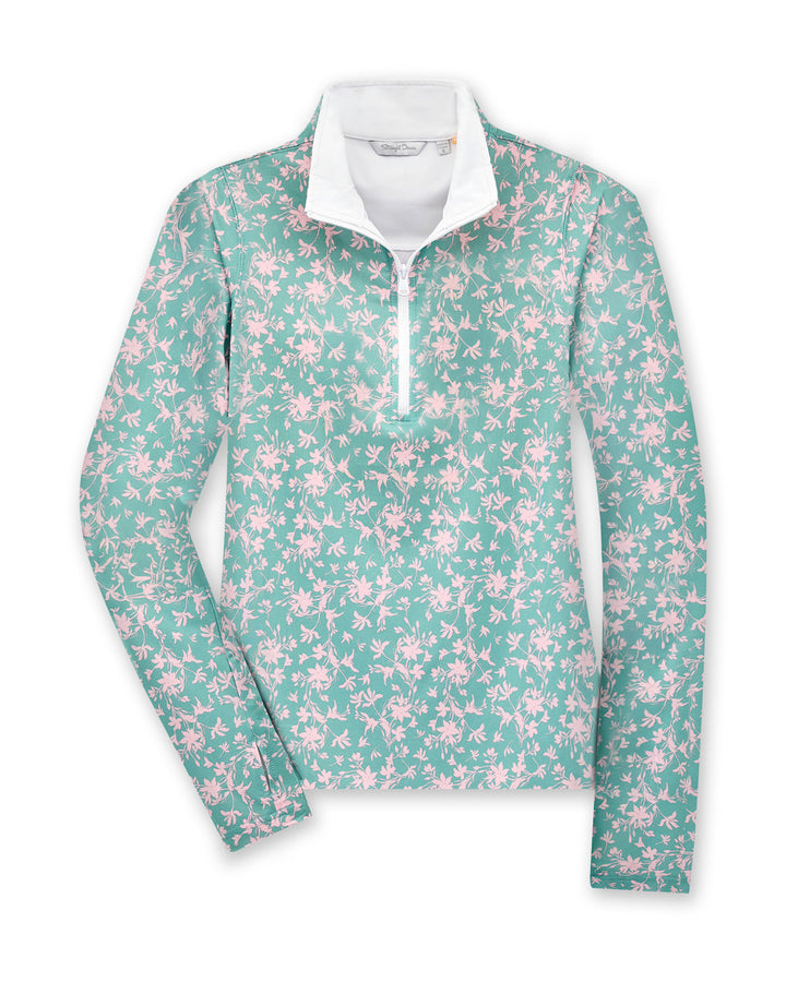 Ava Quarter Zip - Sea Green