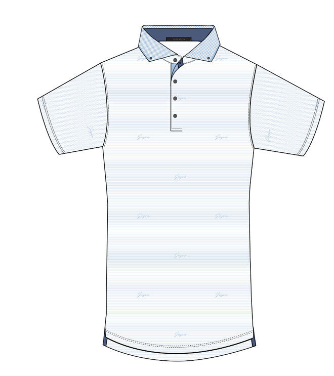 Script Polo - Arctic/Wolf Blue