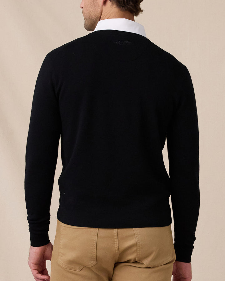 Connery V-Neck Sweater - Black