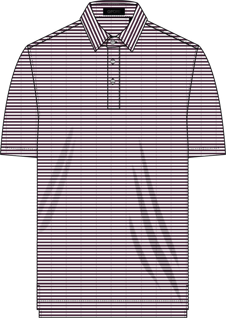 All Play Stripe Polo - Dark Plum