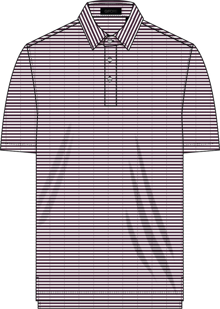 All Play Stripe Polo - Dark Plum