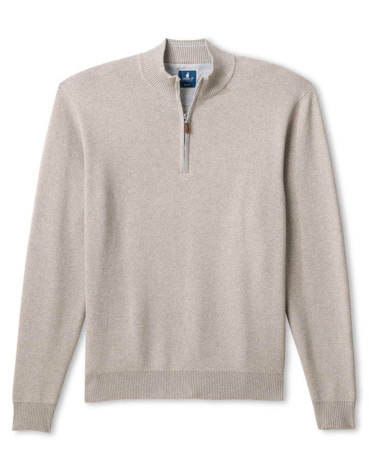 Plaited Quarter Zip - Alpaca