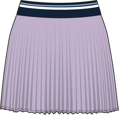 Micropleat Stretch Woven Highwaisted Skort - Orchid