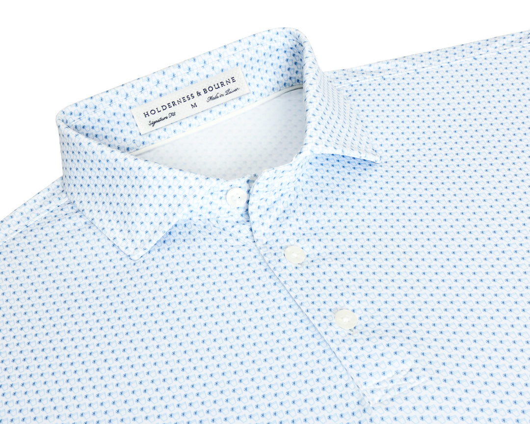 The Fulton Shirt - Vista Blue &amp; Pacific Blue