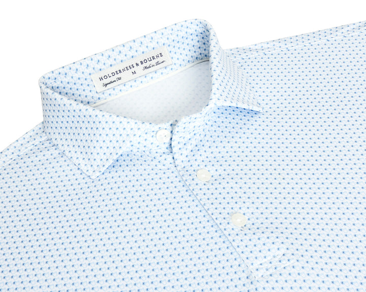 The Fulton Shirt - Vista Blue &amp; Pacific Blue