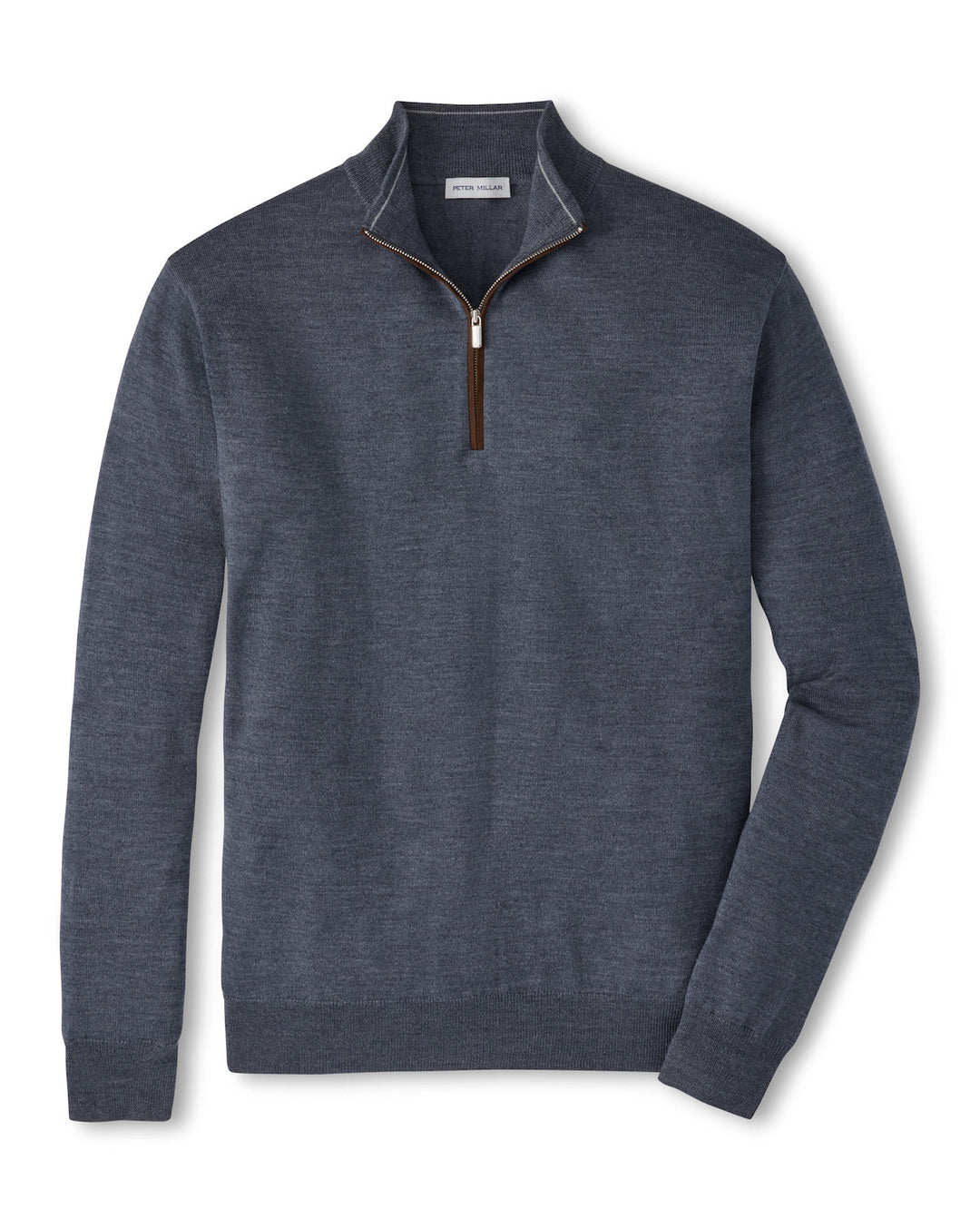 Autumn Crest Suede Trim Quarter-Zip - Charcoal