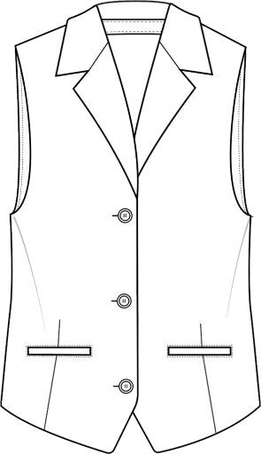 Ojai Lapel Vest - Arctic
