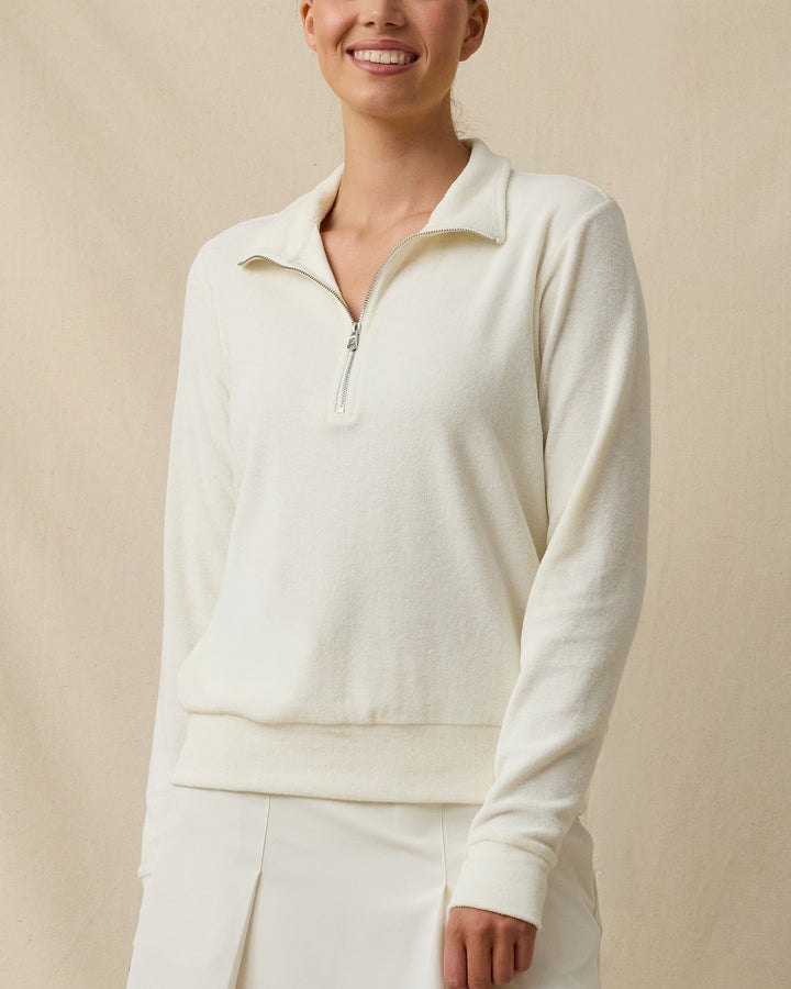 Collette Quarter Zip - Coconut