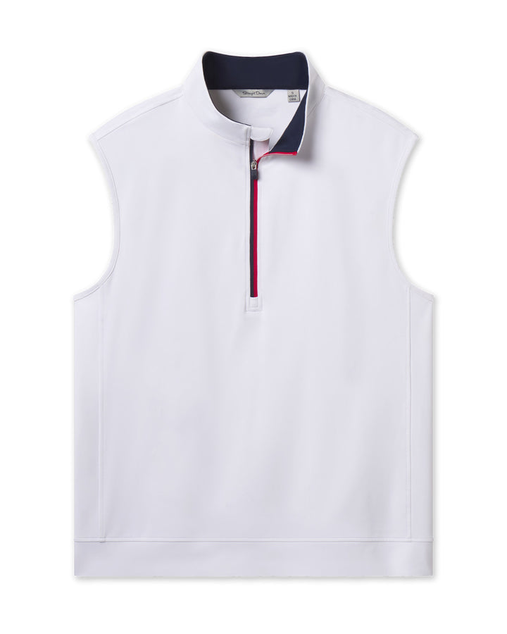 Carson Vest - White / New Indigo / Flag Red