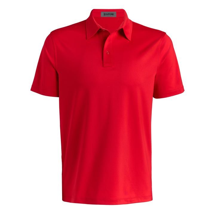 Solid Tech Jersey Polo - Ruby