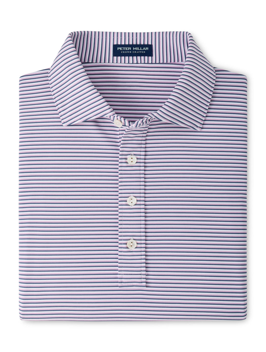 Rondo Performance Jersey Polo - Kelly Hard Collar - White / Cadet