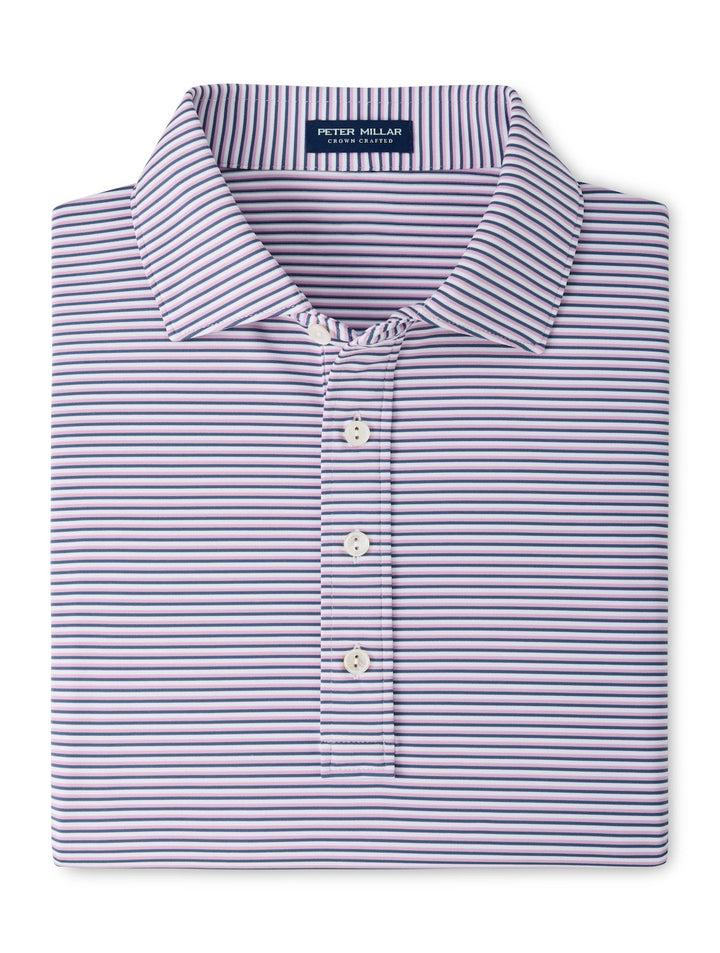 Rondo Performance Jersey Polo - Kelly Hard Collar - White / Cadet