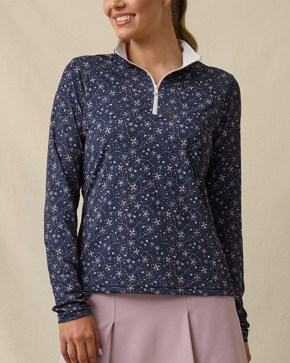 Erika Quarter Zip - New Indigo