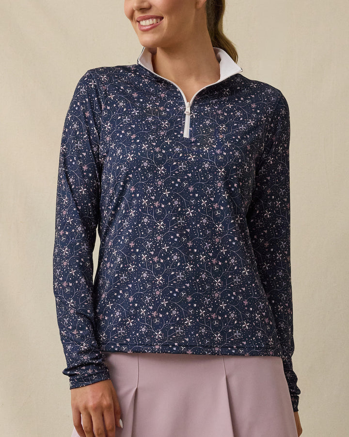Erika Quarter Zip - New Indigo