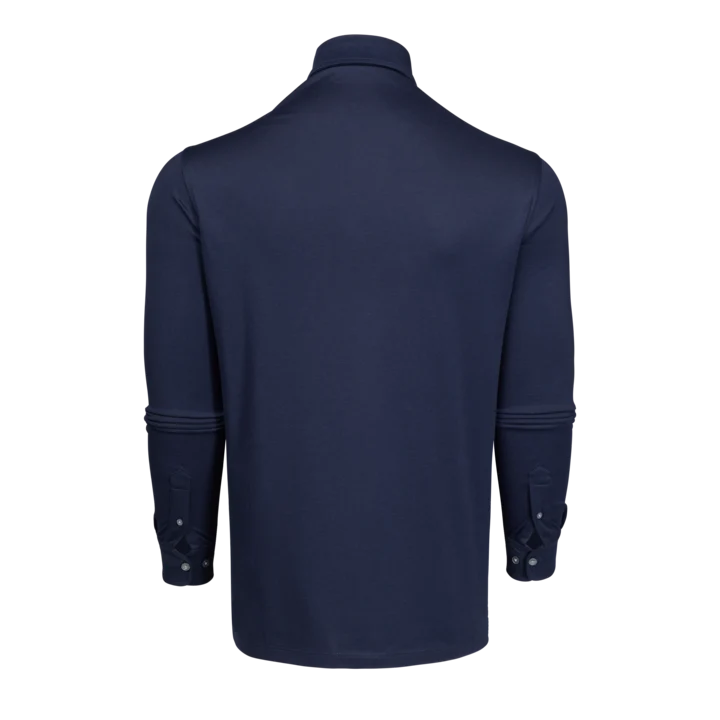 Omaha Long Sleeve Polo - Maltese Blue