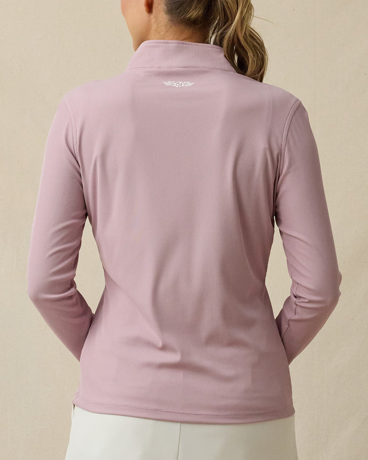 Skyler Quarter Zip - Pink Dawn