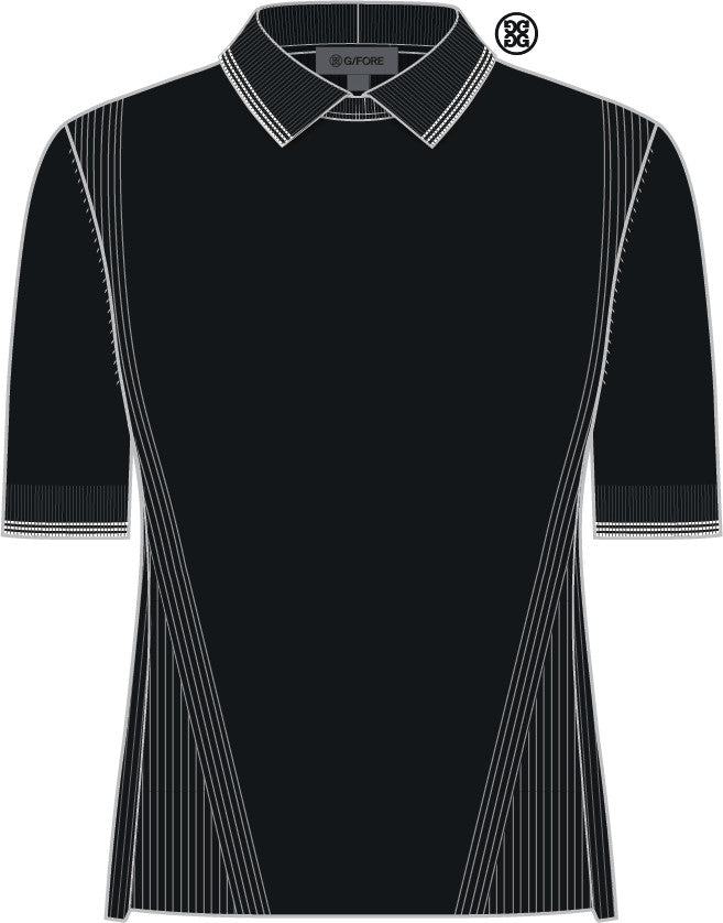 Elevated Short Sleeve Sweater Polo - Onyx