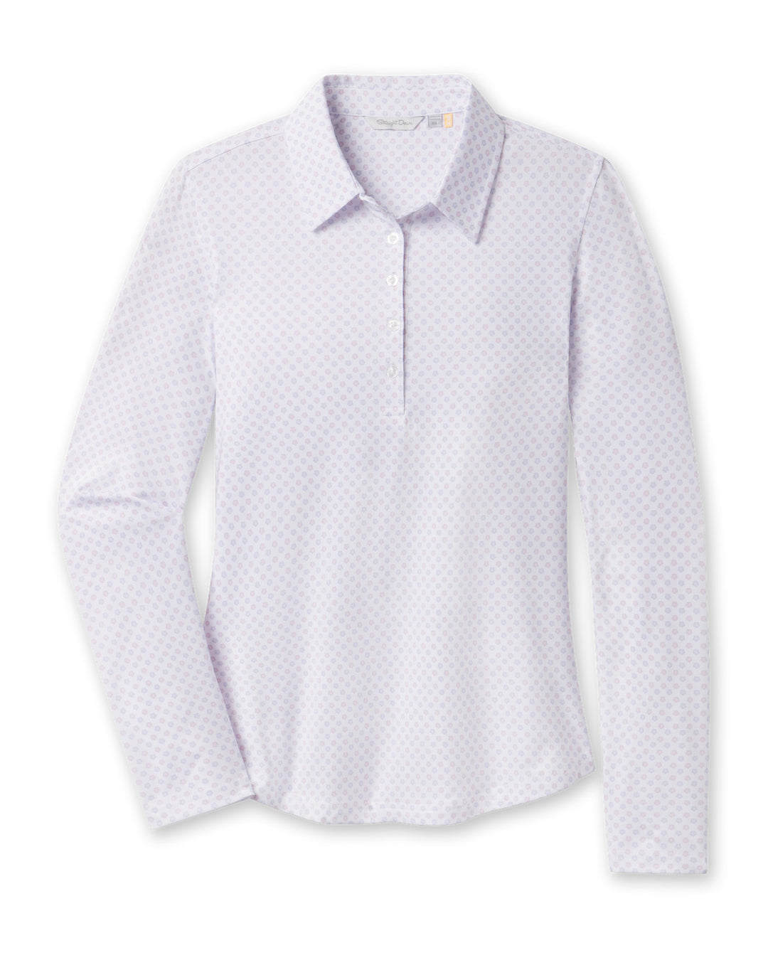 Roses Long Sleeve Polo - Cosmic