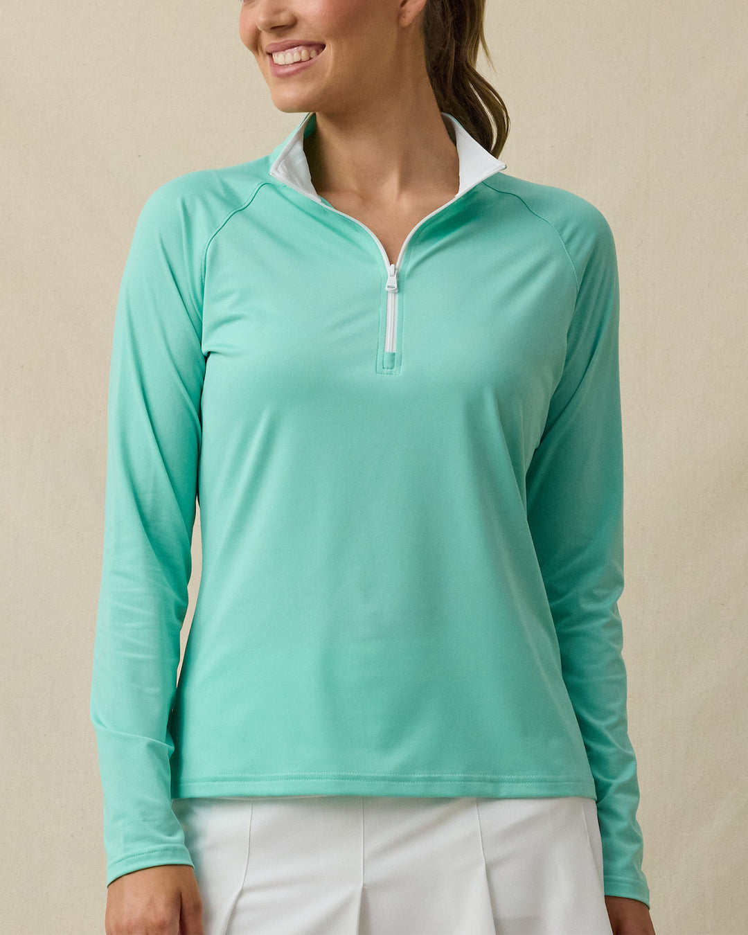 Clara Quarter Zip - Cascade