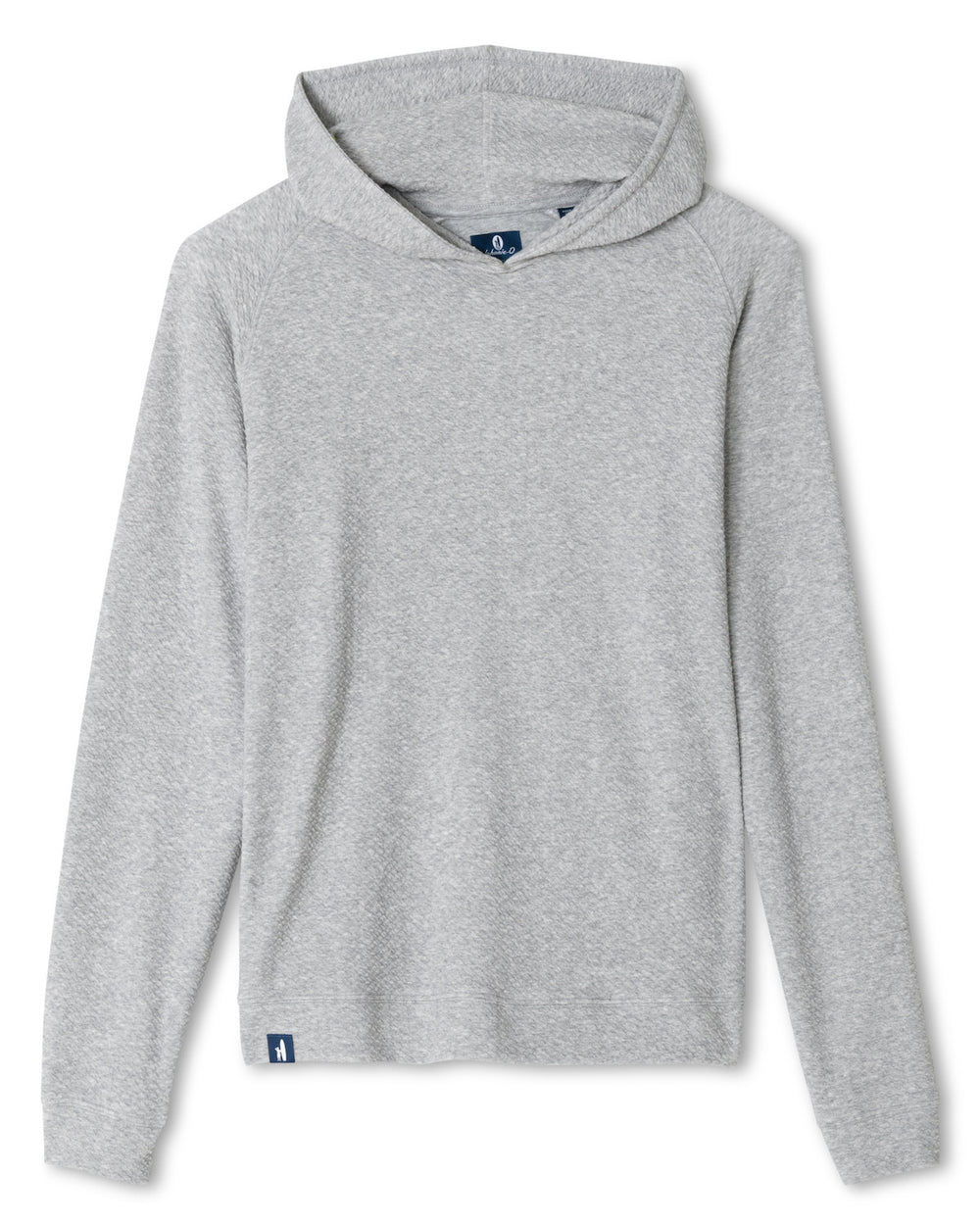 Ripple Knit Hoodie - Light Gray
