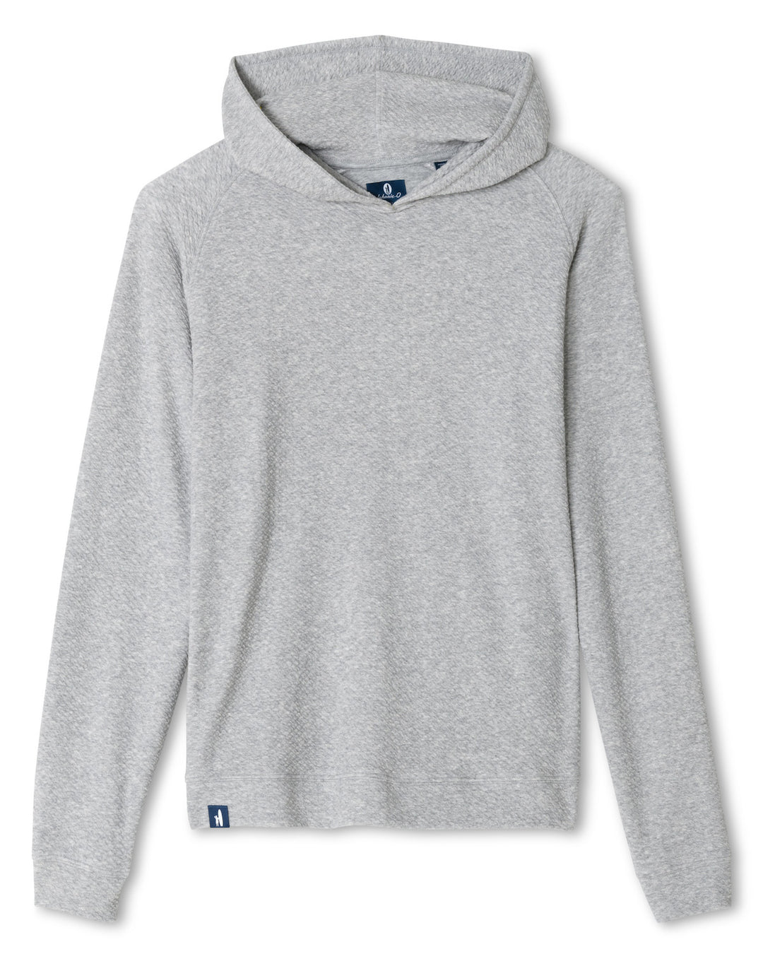 Ripple Knit Hoodie - Light Gray