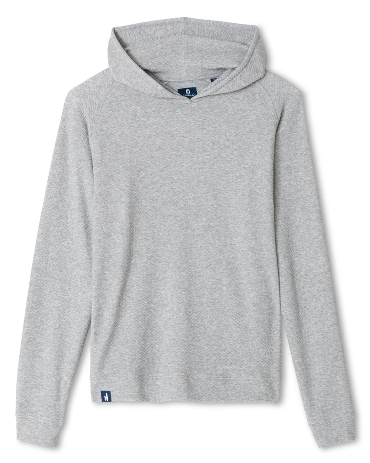 Ripple Knit Hoodie - Light Gray